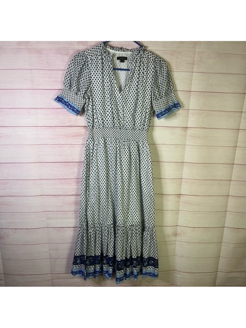 J. Crew Block Print Dress